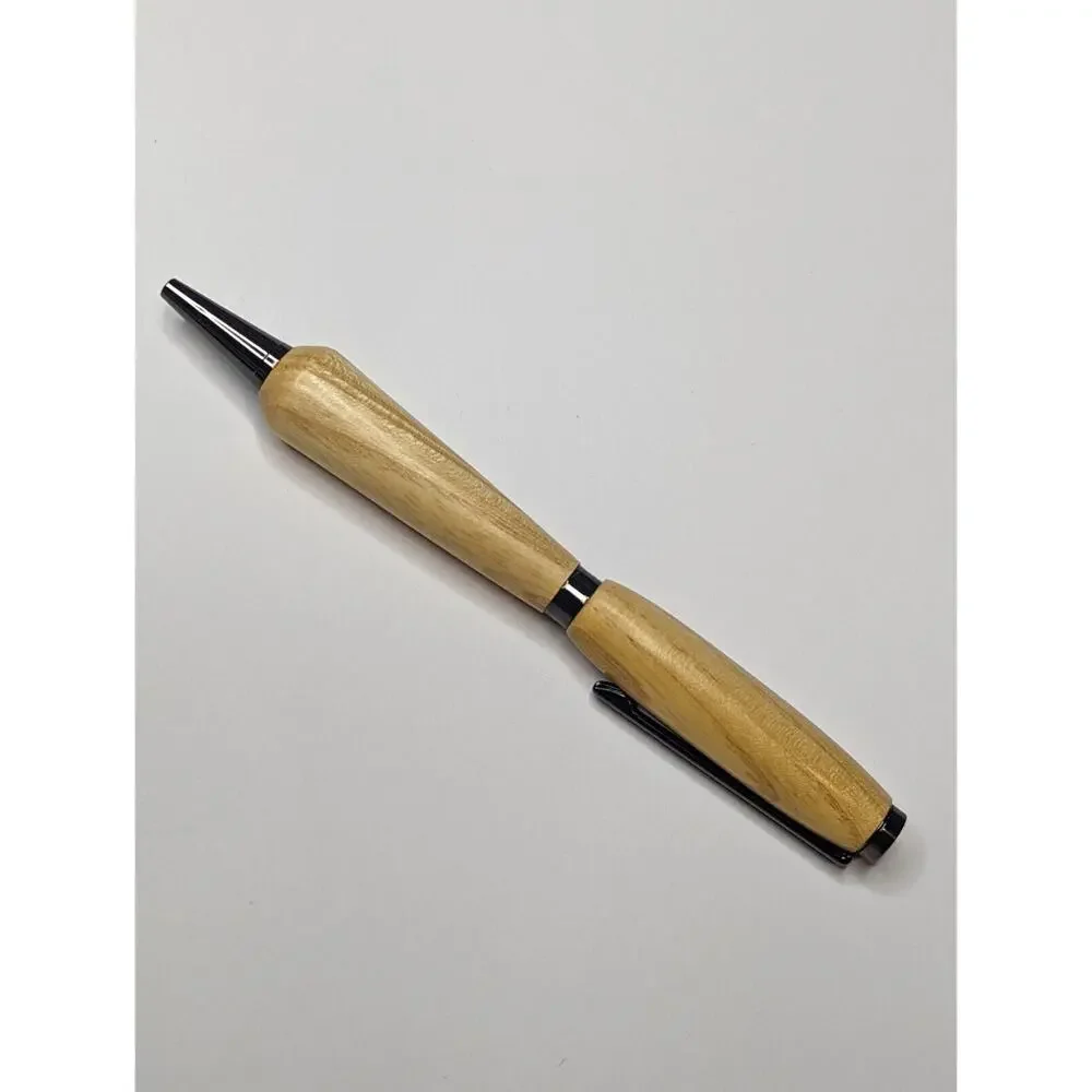 Slimline Twist Pen Gun Metal Finish Pine Body Hand‎ Turned Pen